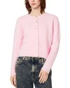 American Vintage Vitow Crewneck Cardigan In Dragee Chine