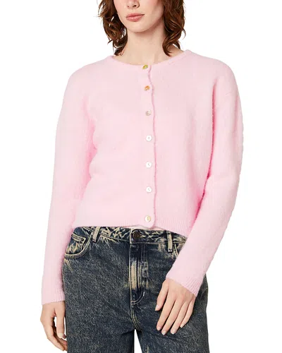 American Vintage Vitow Crewneck Cardigan In Dragee Chine