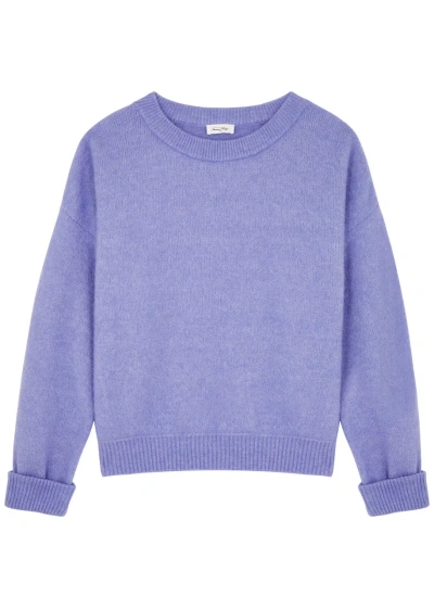 American Vintage Vitow Knitted Jumper In Violet