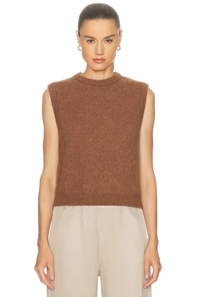 American Vintage Vitow Vest In Chocolat Chine