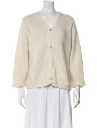 Pre-owned American Vintage V-neck Sweater In Neutral