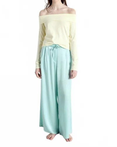 American Vintage Voogy Wide Leg Trouser In Alaska In Blue
