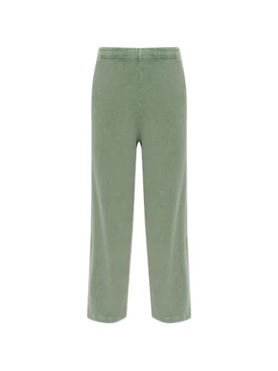 American Vintage Elastic Waist Sports Pants In Green