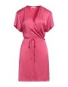 American Vintage Woman Mini Dress Magenta Size L Acetate
