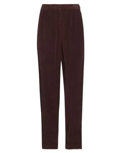 American Vintage Woman Pants Chocolate Brown Size Xs Cotton