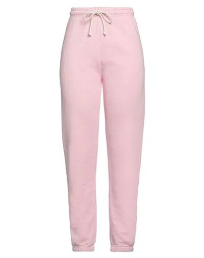 American Vintage Woman Pants Pink Size M Cotton, Organic Cotton, Polyester