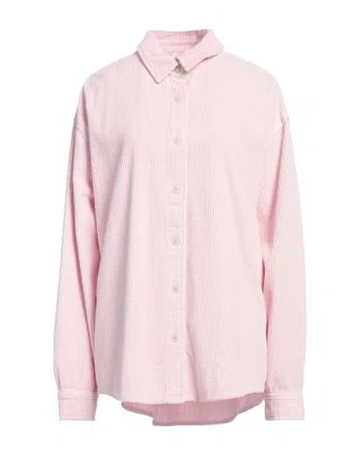 American Vintage Woman Shirt Light Pink Size M/l Cotton