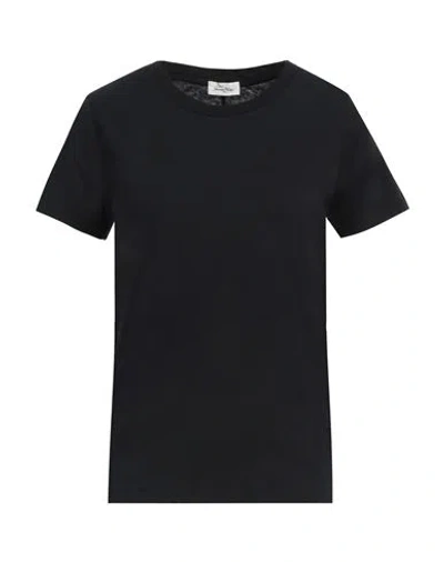 American Vintage Woman T-shirt Black Size M Cotton In Black