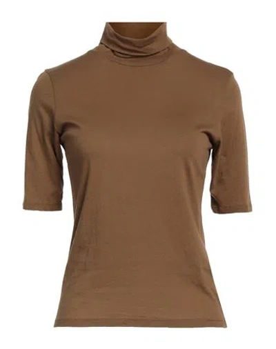 American Vintage Woman T-shirt Khaki Size M Cotton