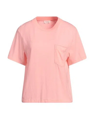 American Vintage Woman T-shirt Pink Size M Cotton, Polyester