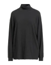 American Vintage Woman Turtleneck Charcoal Size M/l Cotton, Elastane In Multi
