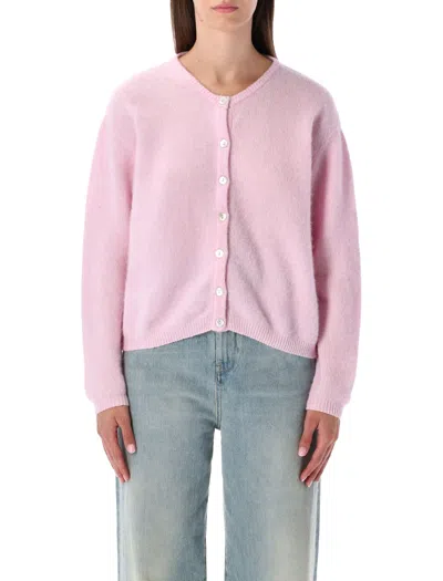 American Vintage Women's Button-front Cardigan Sweater In Light Rose
