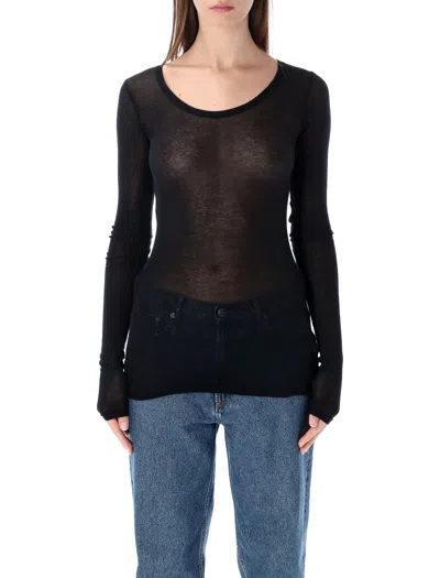American Vintage Women's Essential Crew Neck T-shirt In Nero