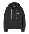 American Vintage Izubird Logo-print Zip-up Hoodie In Black