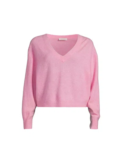 American Vintage Raxow Wool Blend V Neck Sweater In Princesse