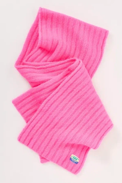 American Vintage Wool Blend Scarf In Pink