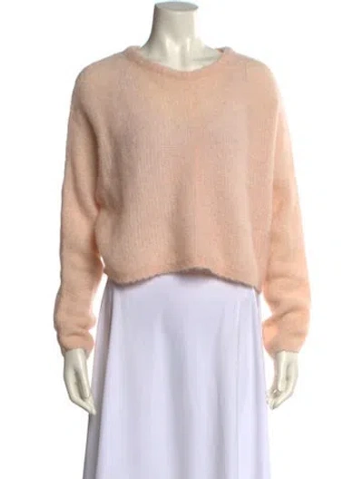Pre-owned American Vintage Wool Crew Neck Sweater In Pink