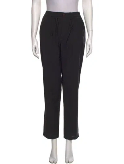 Pre-owned American Vintage Wool Straight Leg Pants In Black