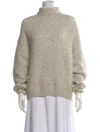 Pre-owned American Vintage Wool Turtleneck Sweater In Neutral