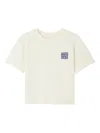 American Vintage Kids Ykobow Cotton T-shirt With Printed Logo In Neutral