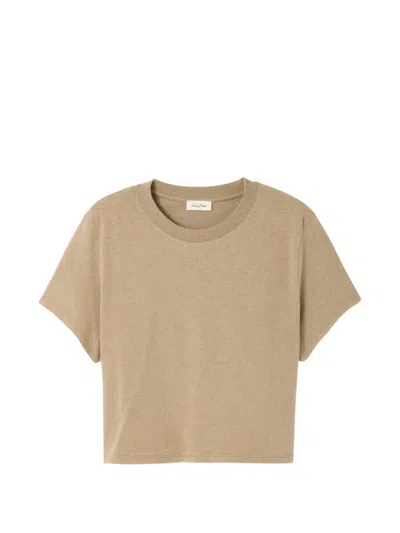 American Vintage Ypawood Crew-neck T-shirt In Brown
