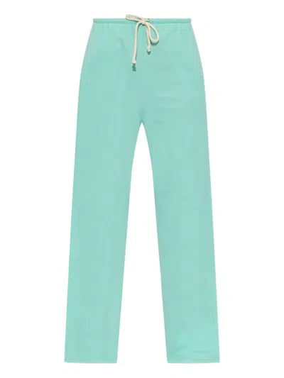 American Vintage Ypawood Drawstring-waist Track Pants In Green