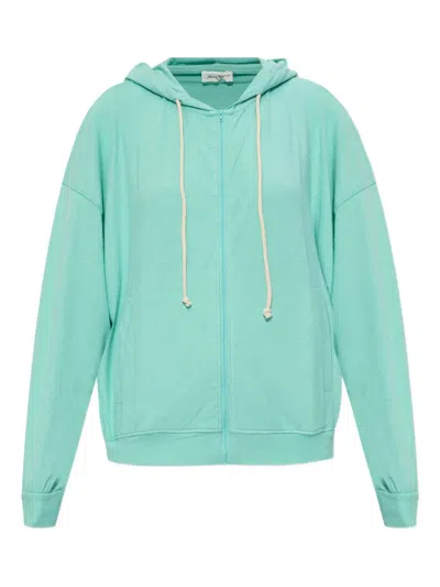 American Vintage Ypawood Zip-up Hoodie In Blue