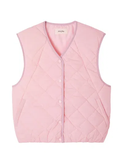 American Vintage Yupibam Quilted Jacket In 핑크
