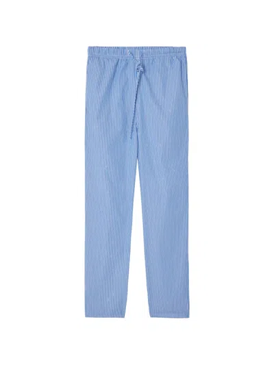 American Vintage Zatybay Striped Trousers In Blue