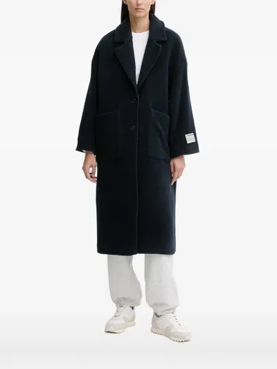 American Vintage Ziffow Notched-lapel Pocket Coat In Blue