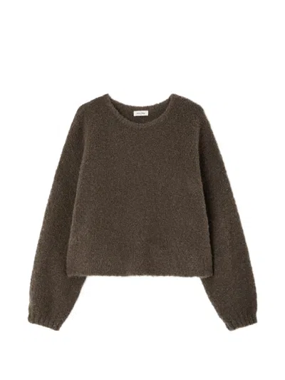 American Vintage Zolly Bouclé-knit Sweater In Brown