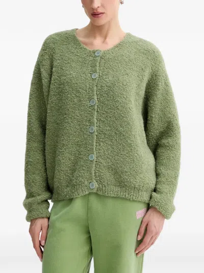 American Vintage Zolly Textured Cardigan In Green