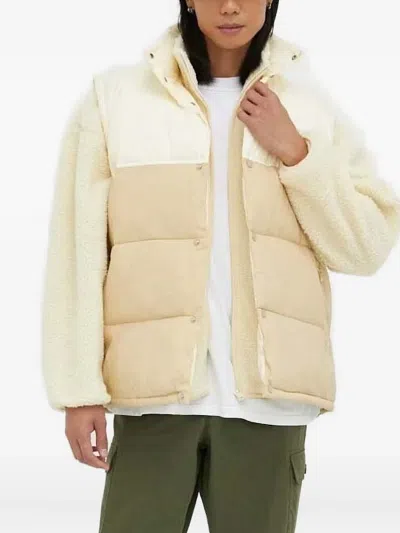 American Vintage Zotcity Two-tone Puffer Gilet In Neutral