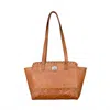 American West Women's Harvest Moon Collection Zip Top Tote With Secret Compartment In Brown In Brown