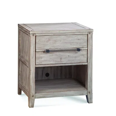 American Woodcrafters Aurora 1-drawer Night Stand - Whitewash