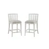 American Woodcrafters Beach Comber Counter Stool - Set Of 2 - White In White