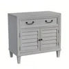 American Woodcrafters Dunescape 2 Door Nightstand - White In Gray