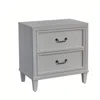 American Woodcrafters Dunescape 2-drawer Nightstand - White In Gray