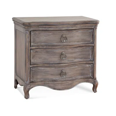 American Woodcrafters Genoa 3-drawer Nightstand - Antique Grey In Brown
