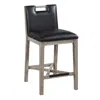 American Woodcrafters Jakarta 26" Stool - Driftwood Grey