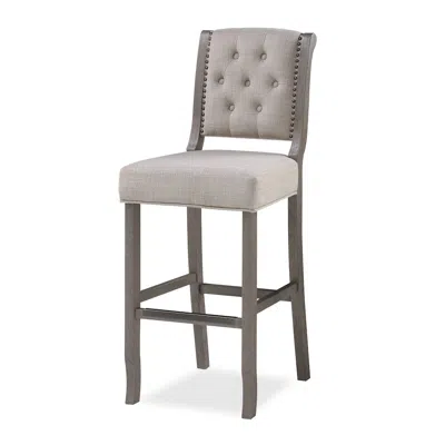 American Woodcrafters Luxe 30" Stool - Gray