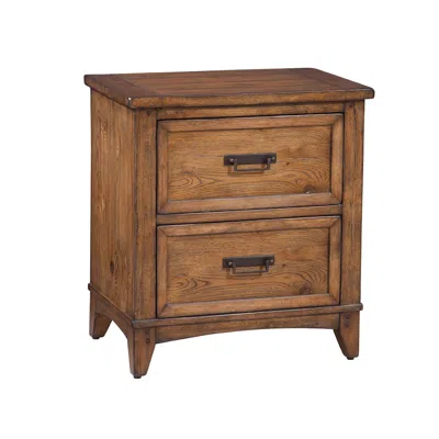 American Woodcrafters Oakdale 2-drawer Nightstand - Honey Oak In Brown