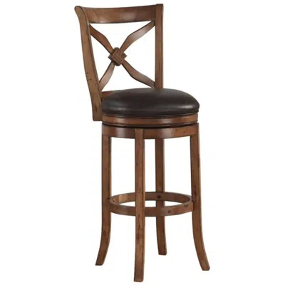 American Woodcrafters Provence 34" Swivel Stool - Light Oak In Brown