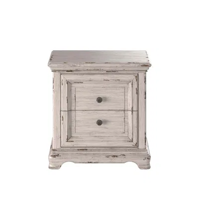 American Woodcrafters Providence 2-drawer Nightstand - Antique White In Brown