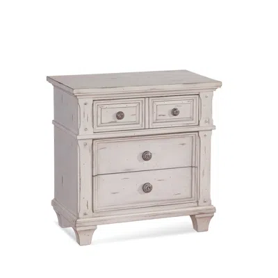 American Woodcrafters Sedona 3-drawer Nightstand - Cobblestone White