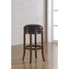 American Woodcrafters Stella 30" Backless Swivel Stool - Medium Walnut