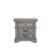 American Woodcrafters Stonebrook 3-drawer Nightstand - Light Distressed Antique Gray