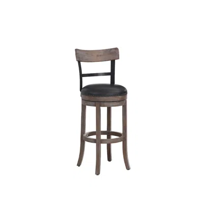 American Woodcrafters Taranto 26" Bar Swivel Stool - Washed Brown