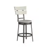 American Woodcrafters Wilson 24" Swivel Stool - Middle Gray