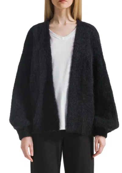 Americandreams Lee Short Cardigan In Black